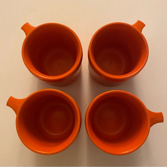 Vintage 60s Aladdin Industries stackable plastic insulated coffee mugs set - Picture 2 of 16